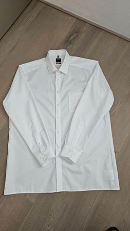 Olymp Hemd Gr. 44/17.5 Modern Fit Weiss Top Zustand!