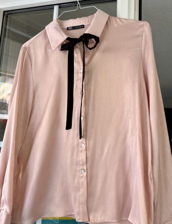 Damen Bluse ZARA rosa Grösse L NEU