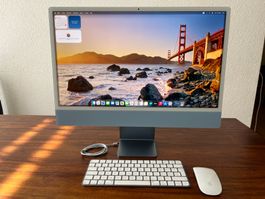 Apple iMac 24 Zoll M1 blau (8core CPU/8core GPU/256gb/8gb )