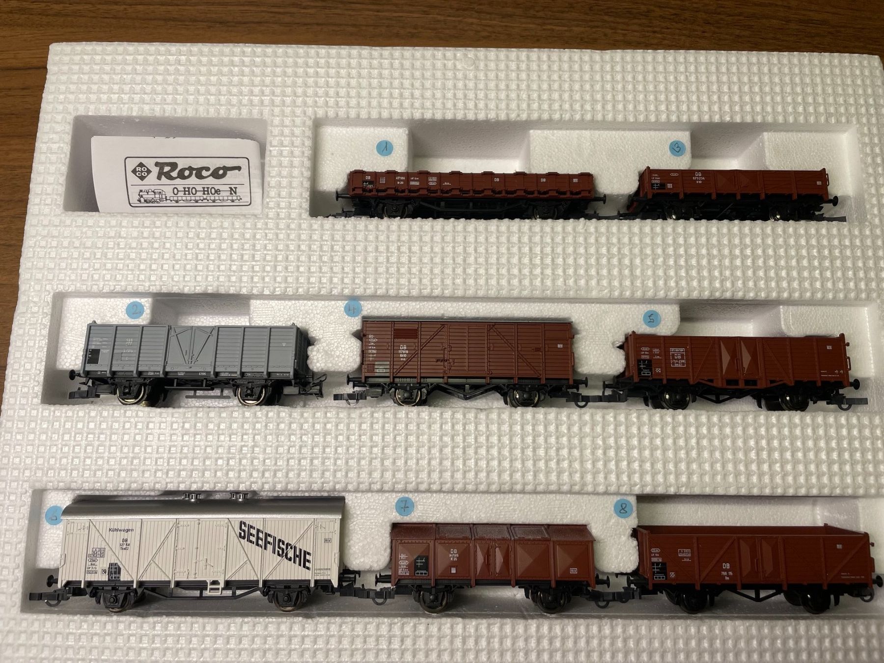 Roco Modelleisenbahnen: Roco 8 Stk Güterwagen in DC – Gebraucht aus Villmergen von Mfritz 1