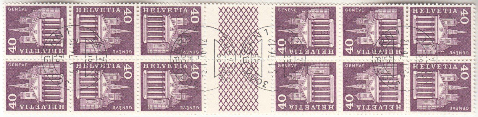 Alle Briefmarken: SBK S68 / K50L im "4er-Block" mit ET Bern – Gebraucht aus Bürglen TG von StampGraf