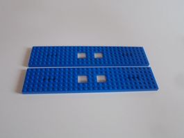 LEGO - 2 - BLAUE - EISENBAHN - PLATTEN