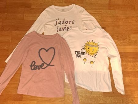 3 Langarmshirts, Grösse 158/164, gute Zustände