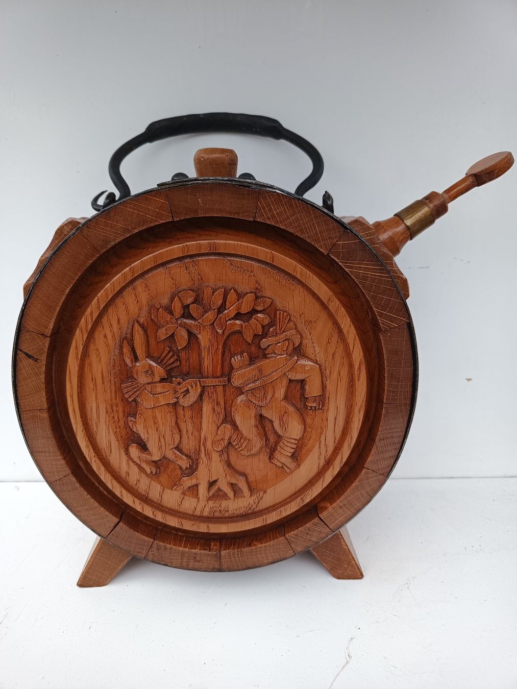 Accessori: Holzfass Schnapsfass Weidmanndspech Jäger – Usato da Oberegg venduto da A-Z.Handel.Loehrer