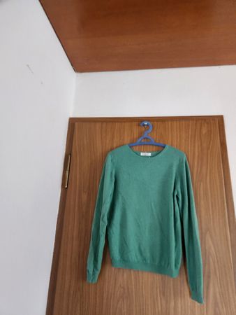 Pull Lochmere 100% cachemire vert  M/L