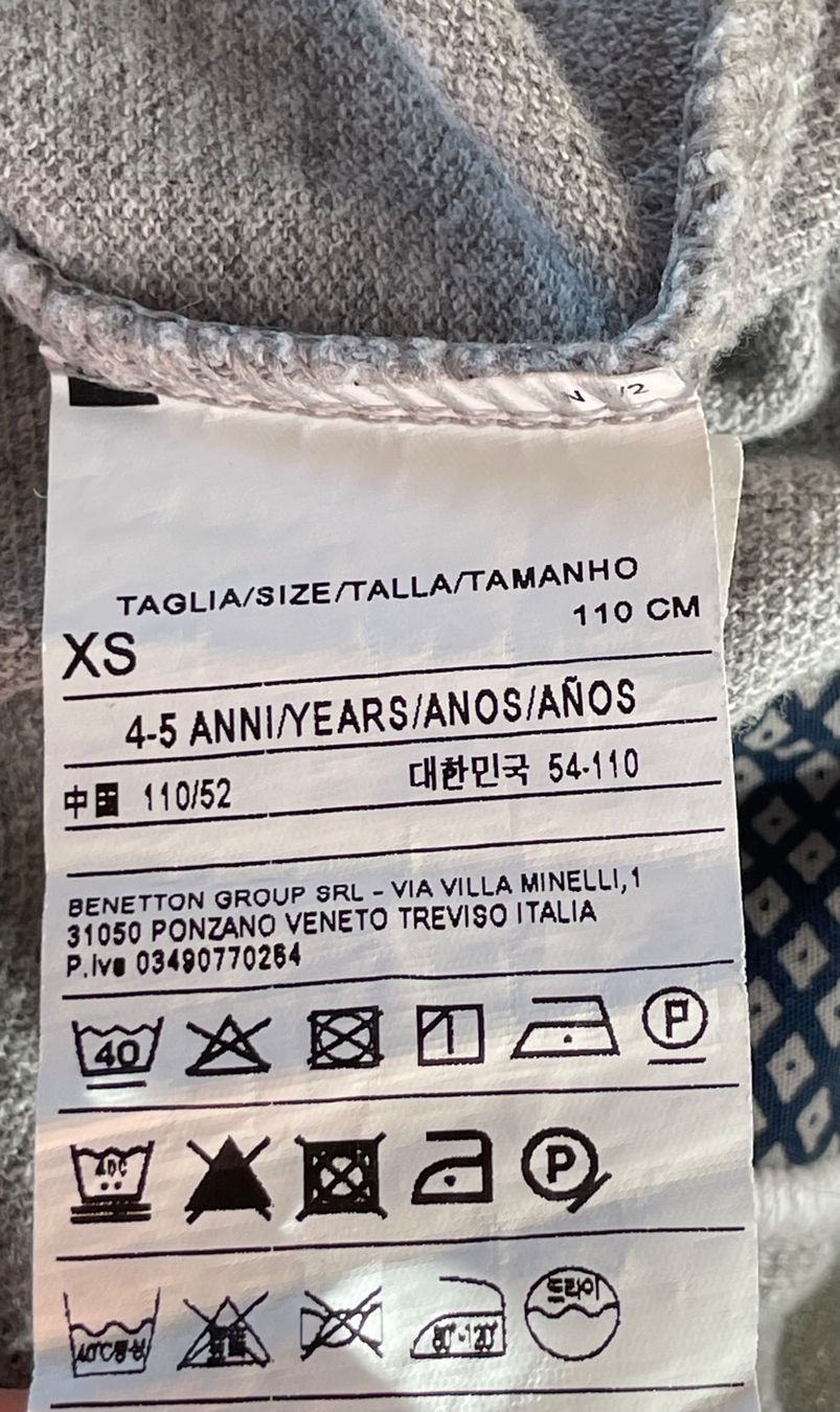Benetton Camicie, T-shirt & Polo: Polo in cotone manica lunga Benetton – Usato da Castel San Pietro venduto da Moregi 3