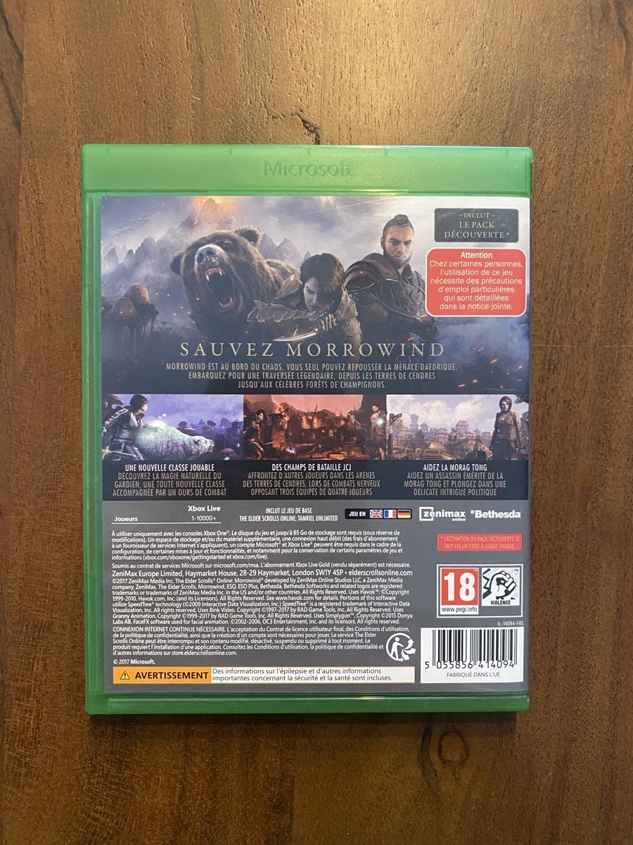 Microsoft Giochi: The Elder Scrolls Online - Morrowind für Xbox One – Usato da Thunstetten venduto da Virus_33 2