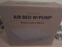 Luftbett (mit Pumpe), Flendalen, neu