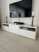 TV-Board weiss Hochglanz 180 cm breit guter Zustand