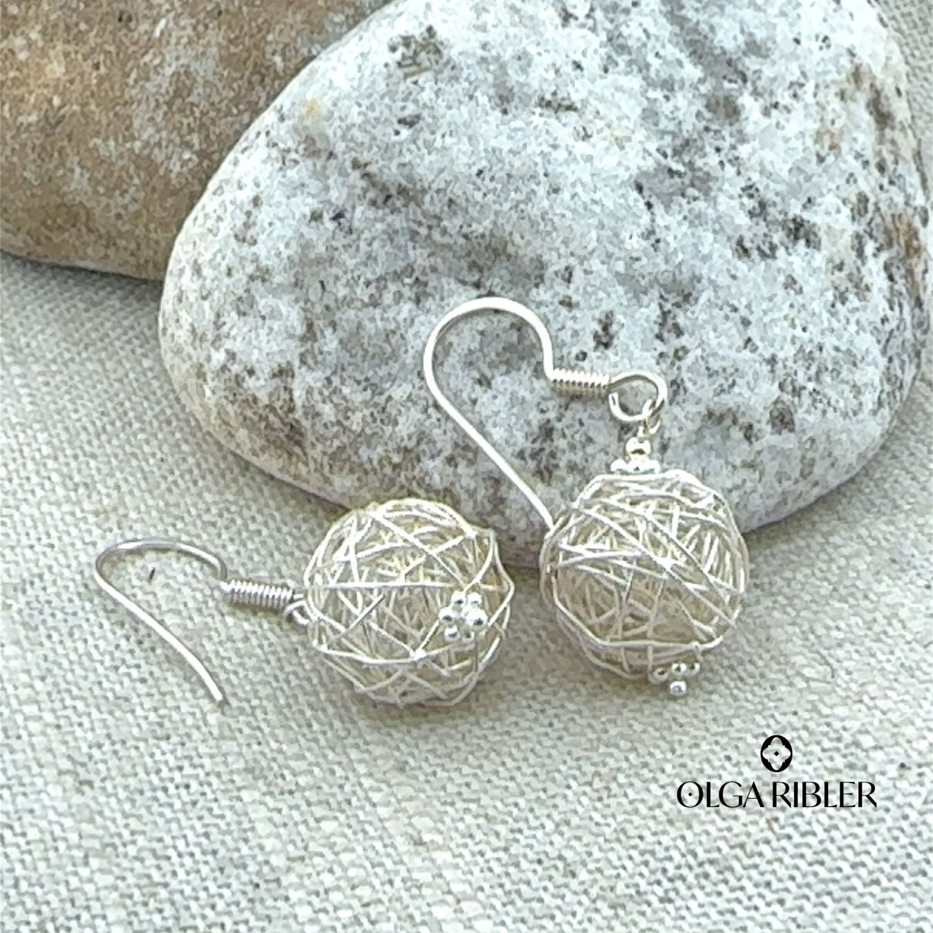 Olga Ribler Ohrringe & -stecker: Ohrringe 14 mm Kugel aus Silberdraht – Neu (gemäss Beschreibung) aus Luzern von Schmuckoutlet 3