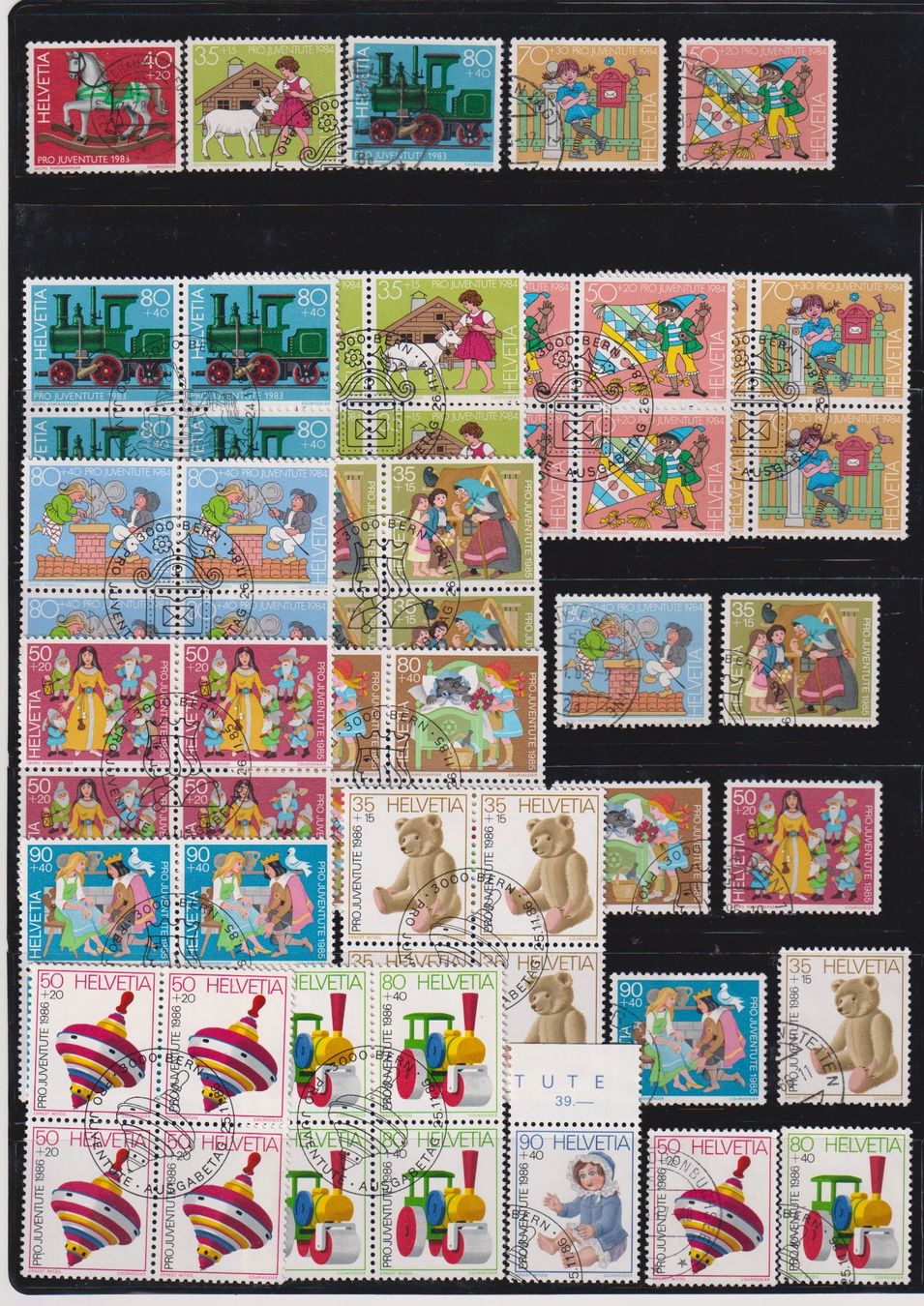 Tutti i francobolli: PJ Teilserien 1981 - 1988 – Usato da Koblenz venduto da Boerse6 1