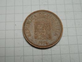 Venezuela 5 Centimos, 1974