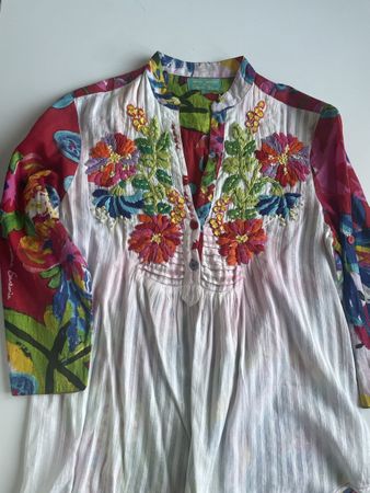 Antica Sartoria Bluse Gr. S/M Blumen Boho Style