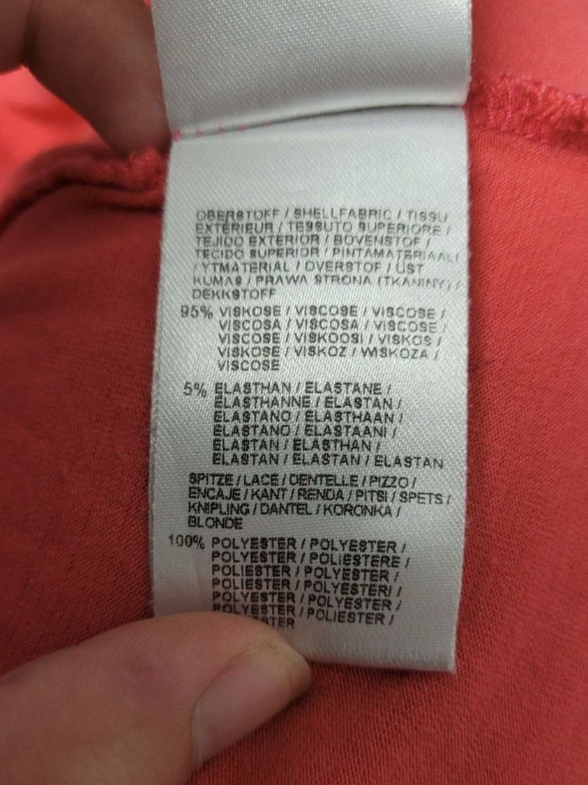 Vestiti: Rotes Spitzenkleid, even&odd, S – Usato da Birmensdorf ZH venduto da Nebuliane 4