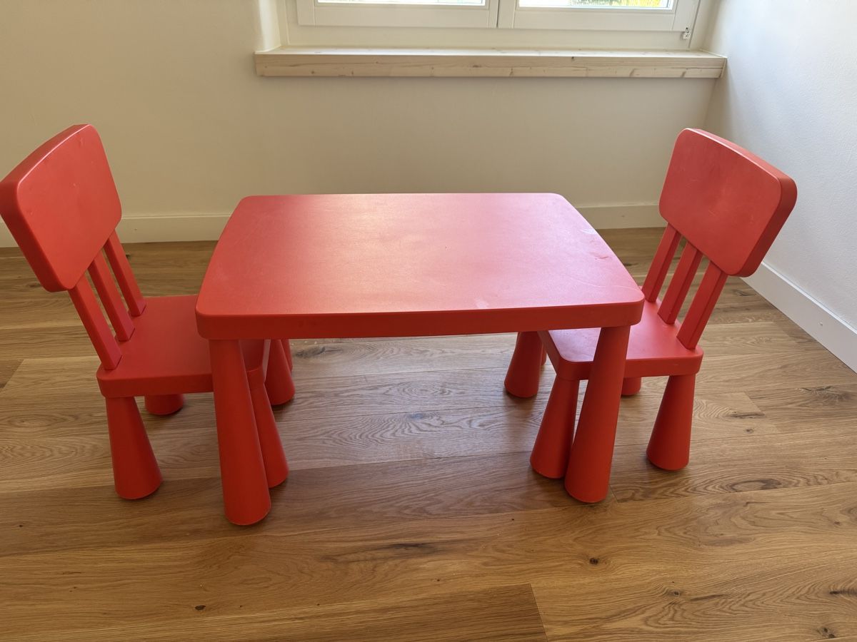 Ikea Set di tavolo e panche: Kindertisch und Stühle Mammut Ikea – Usato da Oberrieden venduto da Anirahtak 3