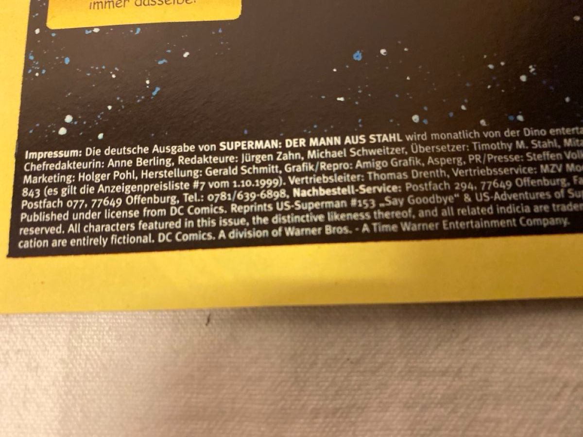 Fumetti: Superman Comic Hefte, der Mann aus Stahl, Nr. 2 und 3 – Usato da sursee venduto da trilli-tralli 8