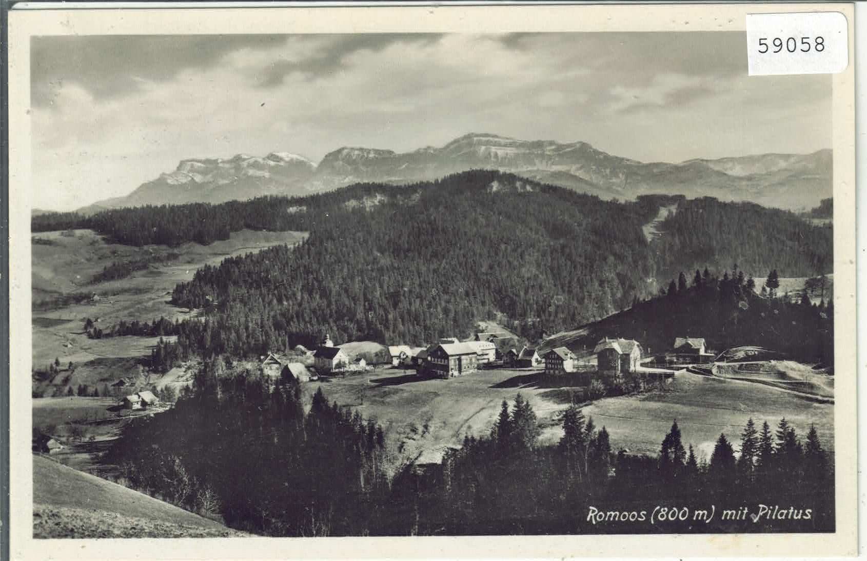 Ansichtskarten: Romoos mit Pilatus – Gebraucht aus Ettingen von Kartenplanet