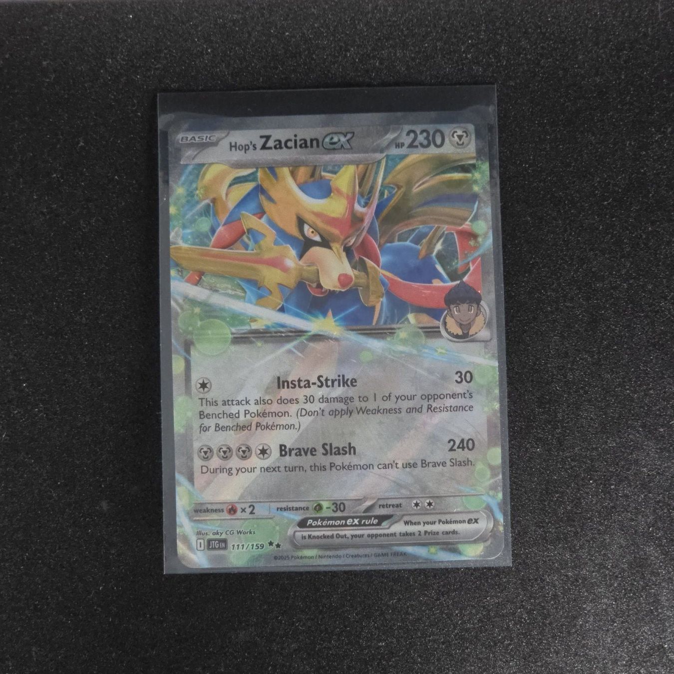 Pokémon Carte collezionabili: Hops Zacian ex (JTG 111) – Nuovo (secondo la descrizione) da St. Gallen venduto da CardZelo