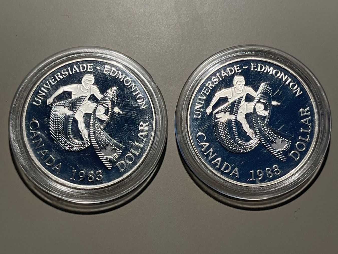 Tutti le monete: 2 Kanadische Silbermünzen 1983 – Usato da Schaffhausen venduto da pat_vk6c