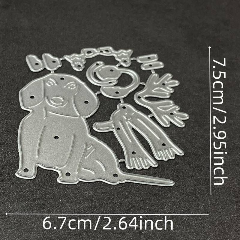 Sciablone: Dackel mit Kleidung - Stanzschablonen – Nuovo e nell'imballaggio originale da Frenkendorf venduto da jazzplatten 1