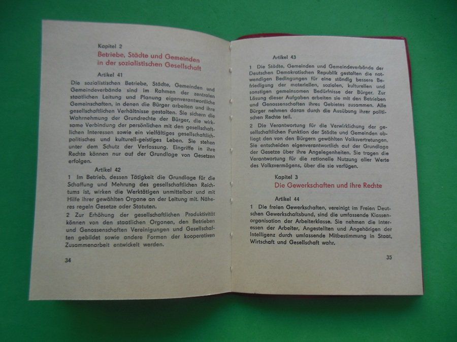 Libri: DDR - Verfassung der DDR – Usato da Zwillikon venduto da Boban69 4