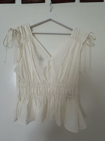 Sommerbluse in weiss