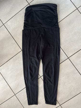 2x Umstandsleggings schwarz Grösse M