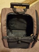 Haustier Trolley & Rucksack braun mit Rollen und Griff