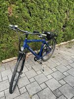 E-Bike Totem blau mit Gepäckträger gebrauchter Zustand