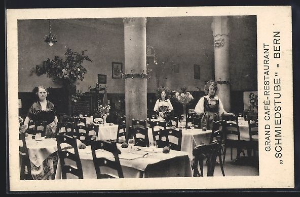 Ansichtskarten: Bern, Grand Cafe-Restaurant Schmiedstube – Gebraucht aus Berlin von bartko-reher