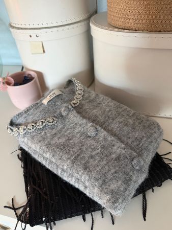 Only Set mit Pailletten Minirock und Strick Oberteil Gr S
