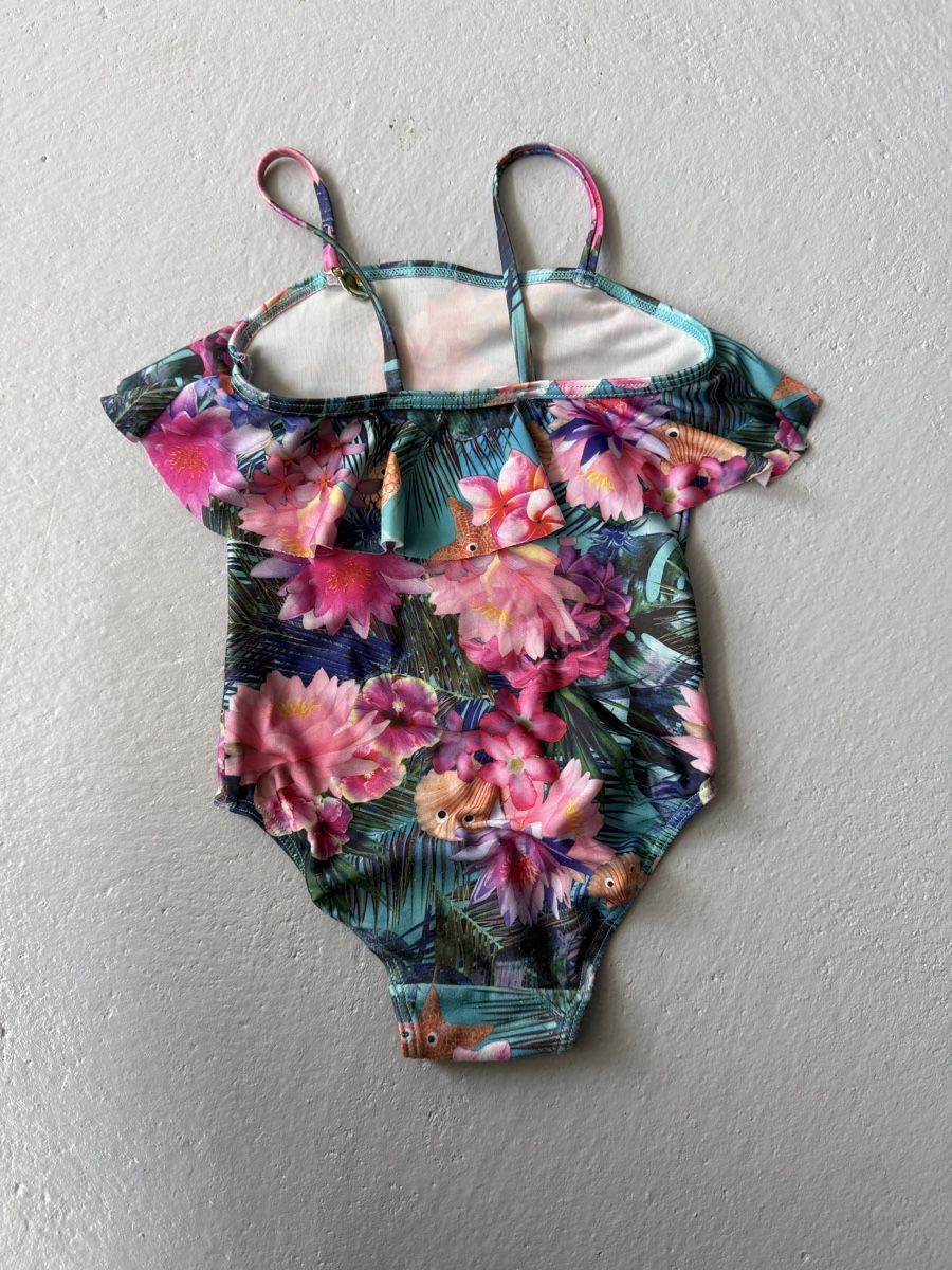 Costumi da bagno & Bikini: Badeanzug mit Blumenmuster Gr. 98/104 – Nuovo (secondo la descrizione) da Hochwald venduto da cermit01 1