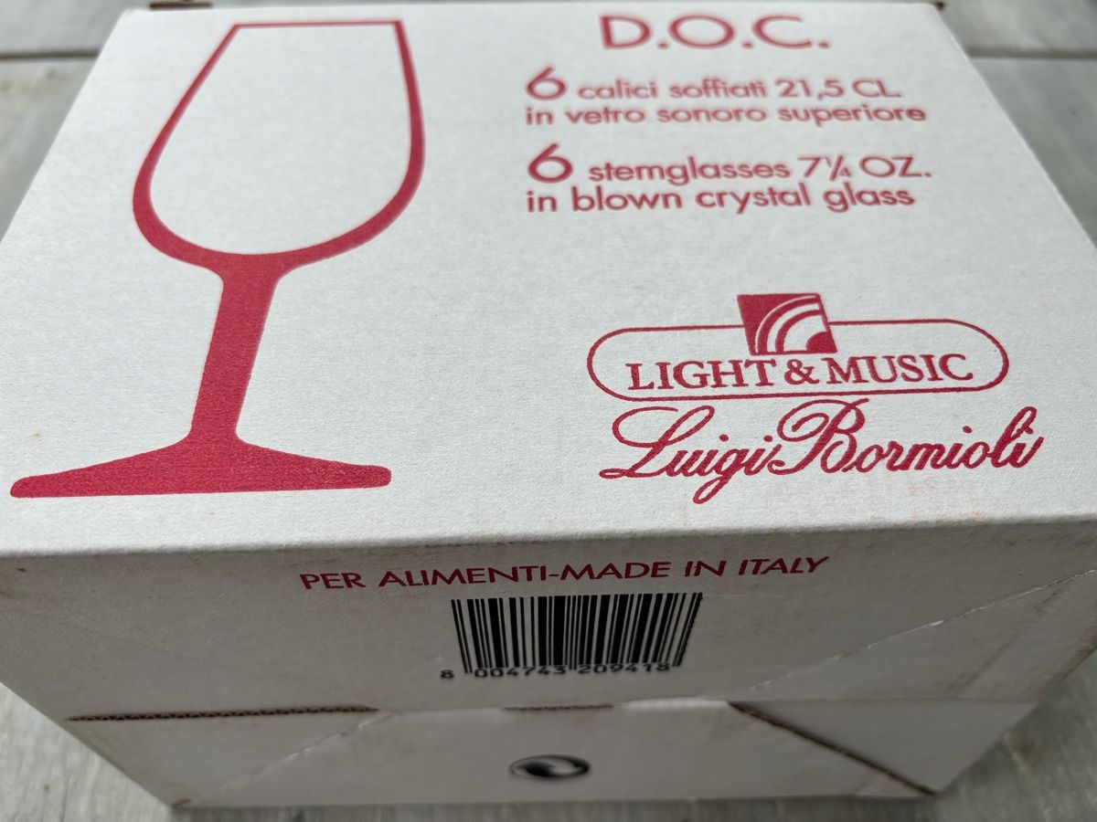 Bicchieri: 6 verres à vin blanc Luigi Bormioli – Nuovo (secondo la descrizione) da Cudrefin venduto da sdz_trl6 2