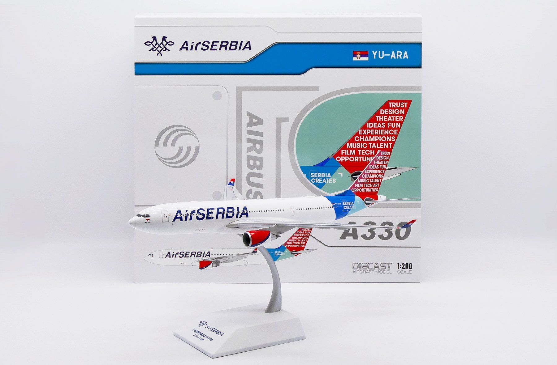 Airbus Kit di modellismo & Modellini statici: A330-200 AIR SERBIA – Nuovo e nell'imballaggio originale da Morges venduto da iljamuromez 4