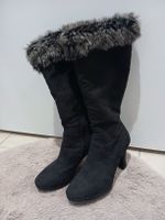Winterstiefel Schwarz mit Fell, Grösse 39- Warm!