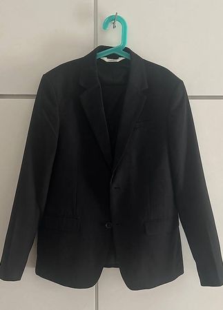 Kinder-Jugendanzug Schwarz Gr.158