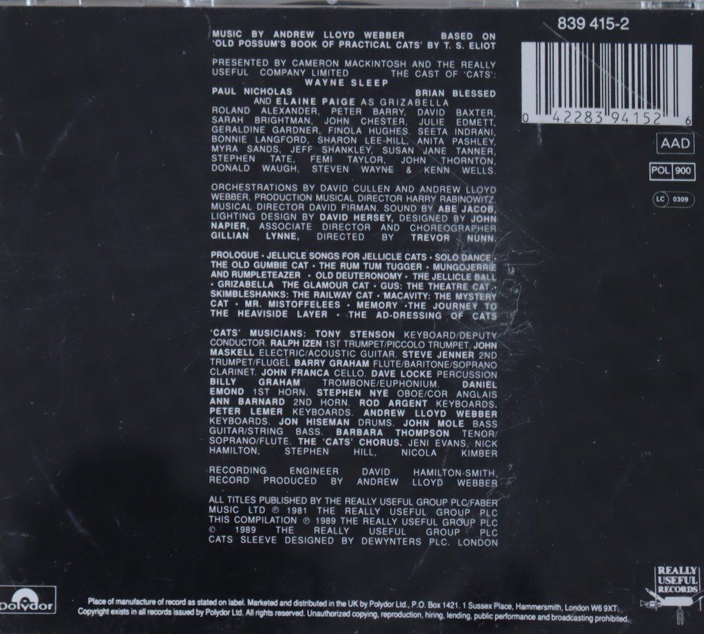 CDs: Highlights From Cats – D'occasion à Luzern par CONTENTI 2