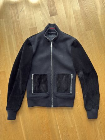 Gucci Lederjacke Schwarz