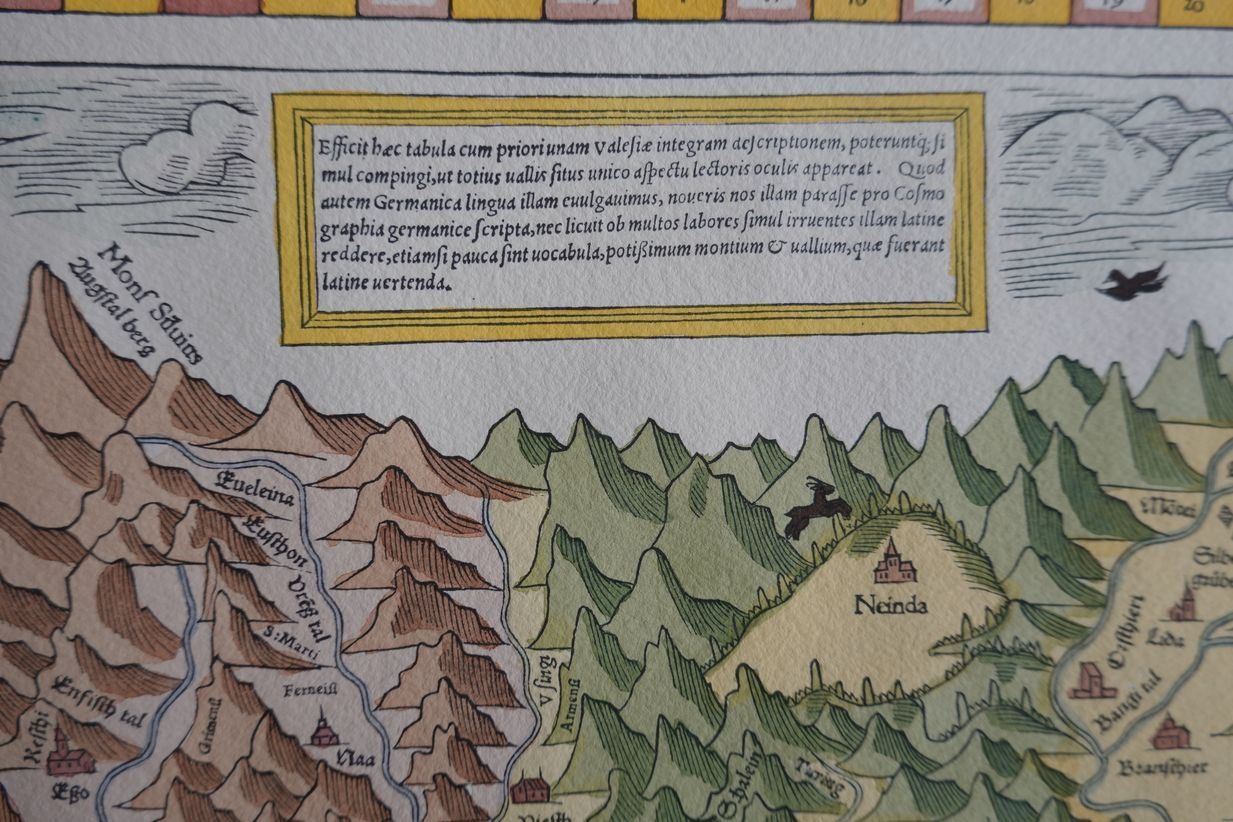 Cartine & Atlanti: Karte Unterwallis von 1545 – Nuovo (secondo la descrizione) da Dielsdorf venduto da bonambler 1