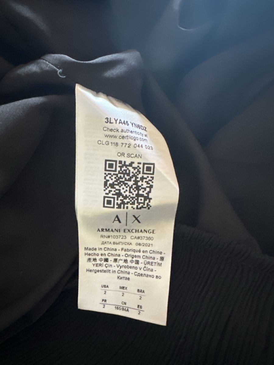 Armani Kleider: Armani Exchange Kleid schwarz Grösse 2 – Gebraucht aus Heiden von fam_797q 2