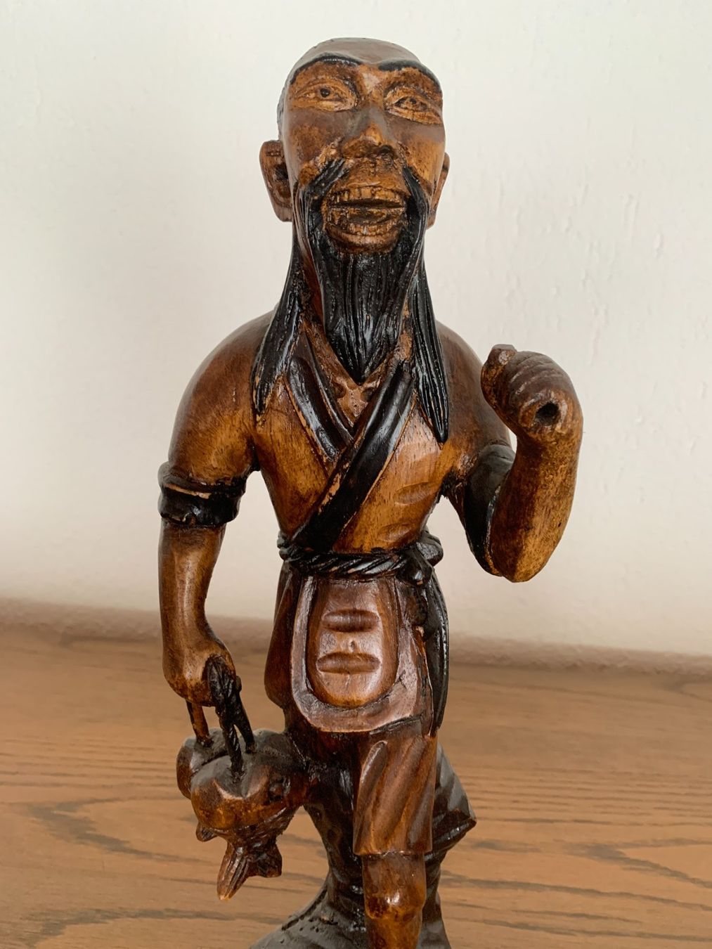 Skulpturen & Statuen: Handgeschnitzer Fischer aus Asien – Neu (gemäss Beschreibung) aus Widnau von Algisbuendter 2