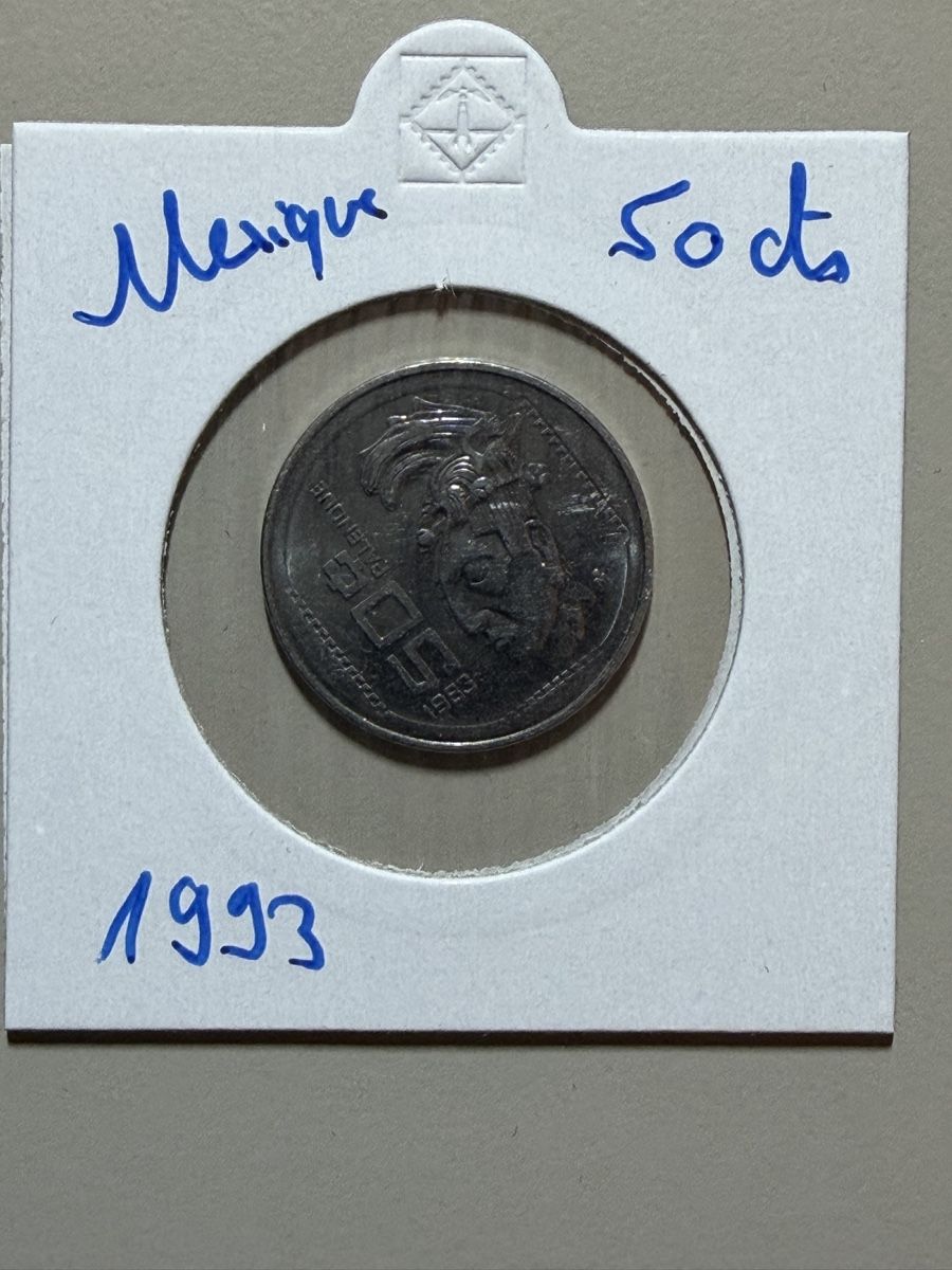 Alle Münzen: Mexique - 50 centimes - 1993 – Gebraucht aus Payerne von Mike1682