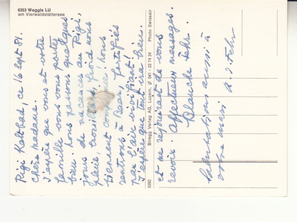 Cartes postales: Weggis 1981 – D'occasion à Bürglen TG par StampGraf 1