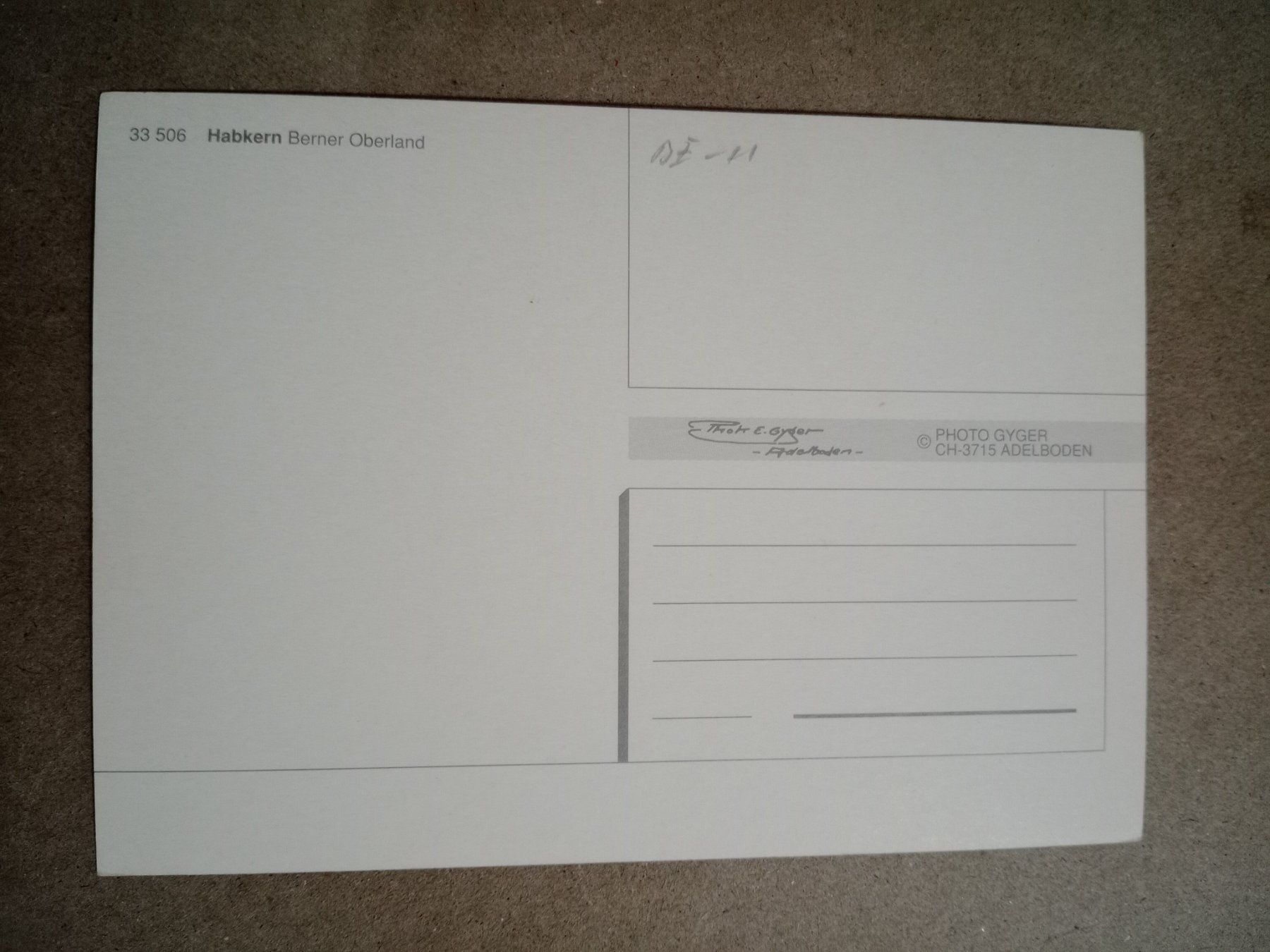Cartoline postali: Habkern Bern Gesamtansicht – Usato da Küttigen venduto da Melisch1000 1