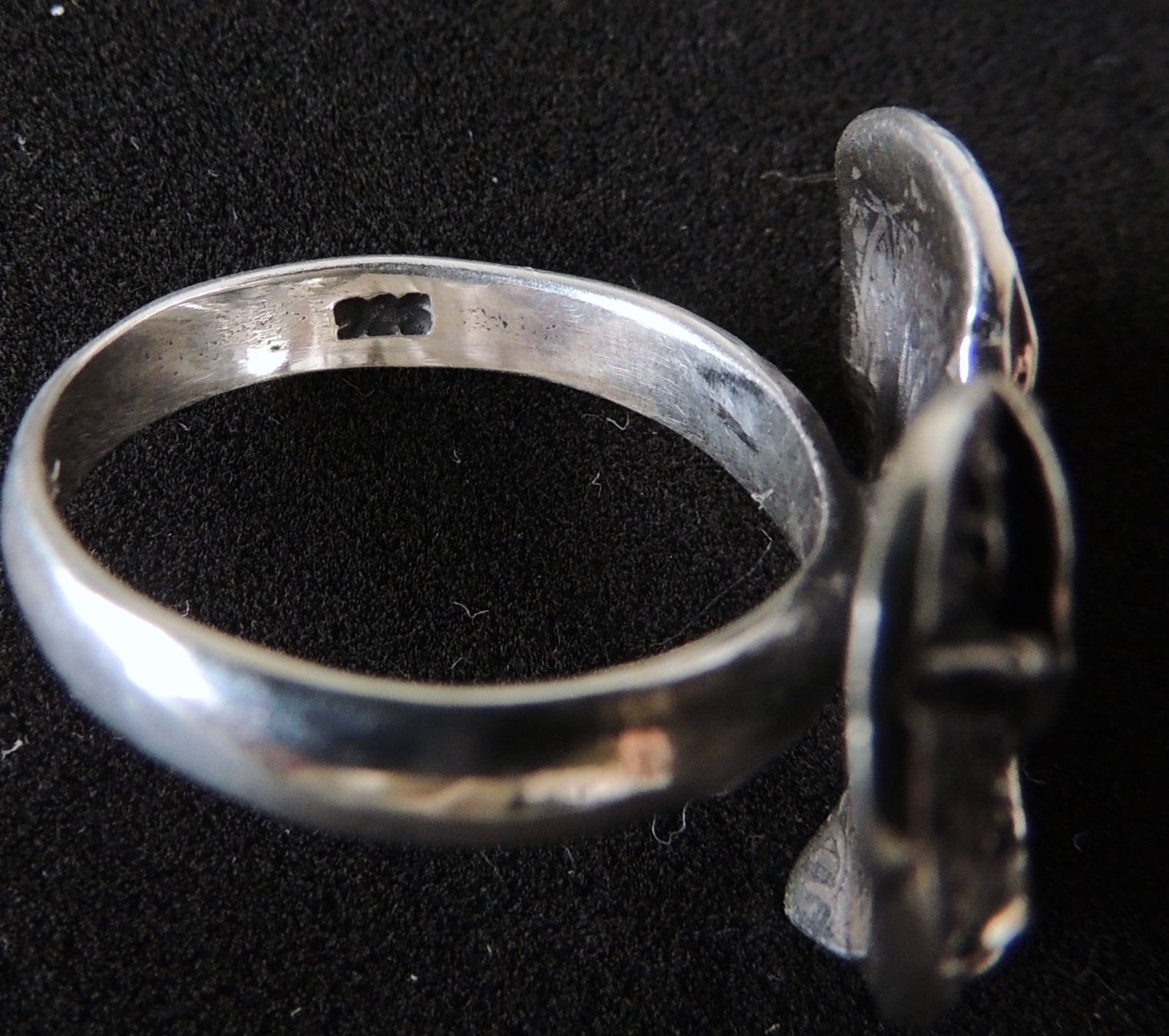 Ringe: Modernistischer Silber 925 Fingerring in Herzform – Gebraucht aus Waldenburg von schaller707 4