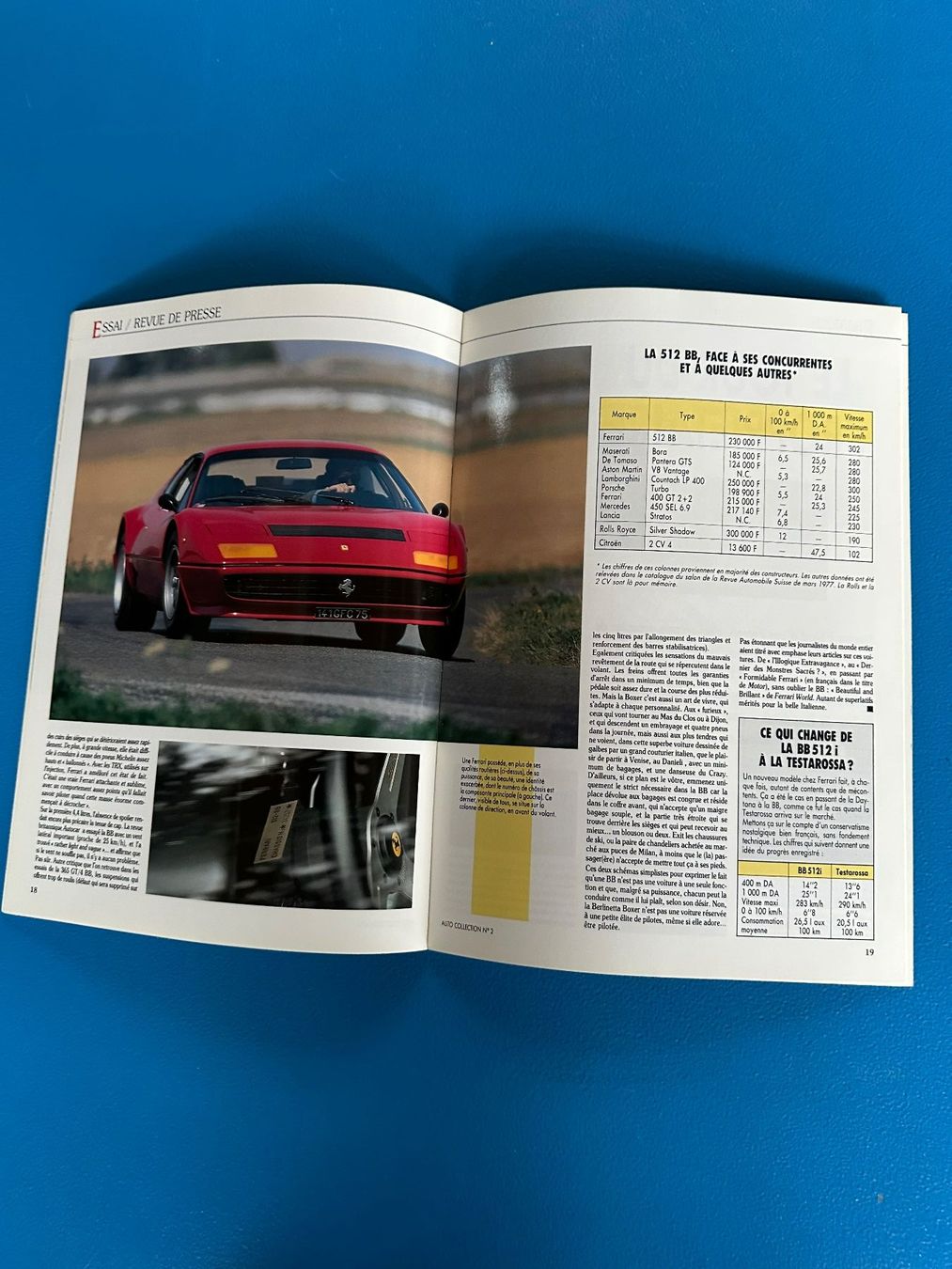Riviste & Magazine: Heft , Ferrari 512 BB , Auto - Passion 1992 , Oldtimer – Usato da Boswil venduto da pavo1 6