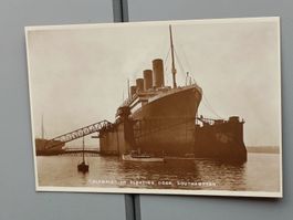 Photo Karte / White Star Line - Olympic in Southampton 1930