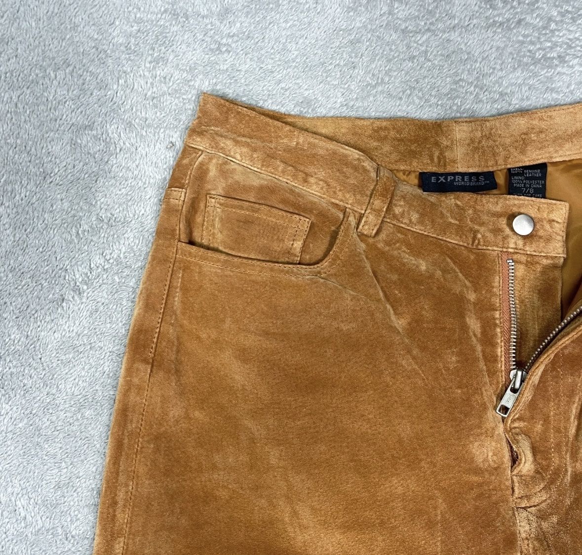 Hosen: Wildleder suede Hose braun Vintage Express – Gebraucht aus Winkel von Zimtguetzli 2