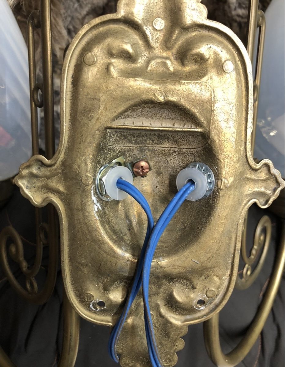 Lampade: Antike Messing Wandleuchte – Usato da Hünenberg venduto da Smile77.. 3