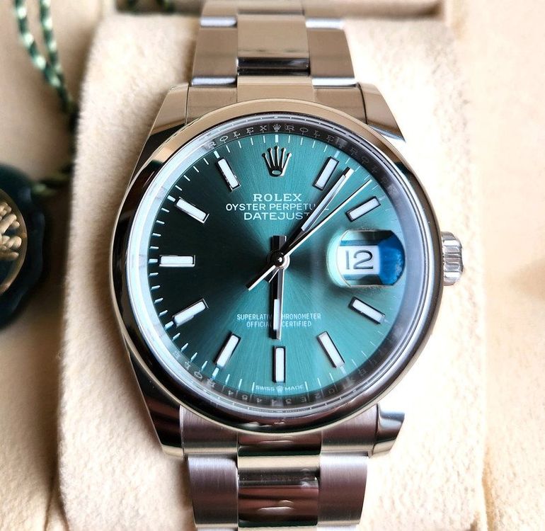 RolexOyster perpetual Datejust 36mm Green Mint Dial 126200 Kaufen